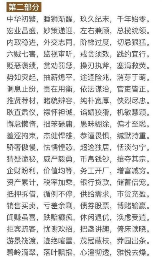 小學六年要學的漢字都在這 學會就離重點中學又近一步了 趣讀